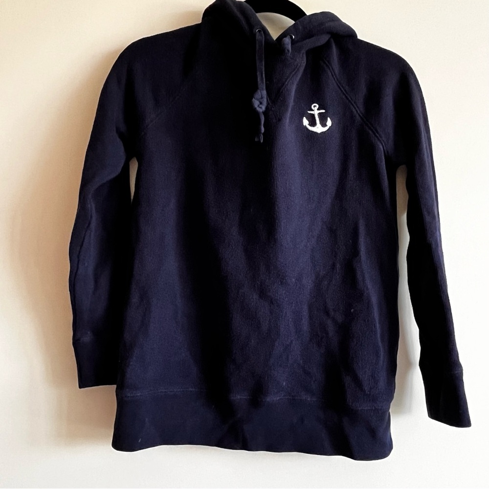 J CREW RIBBED HOODIE 100% COTTON